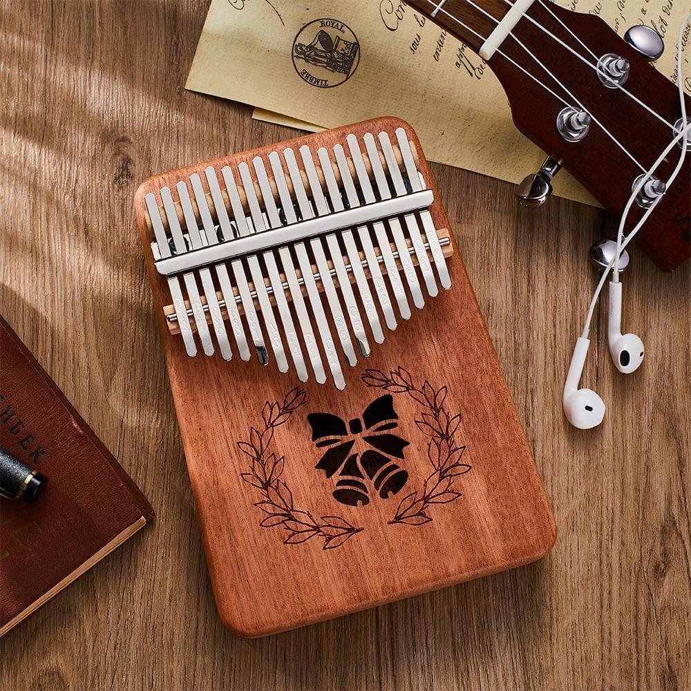 Wooden Kalimba Thumb Piano 17 Keys Gifts Christmas Gifts for Music Lovers Bell