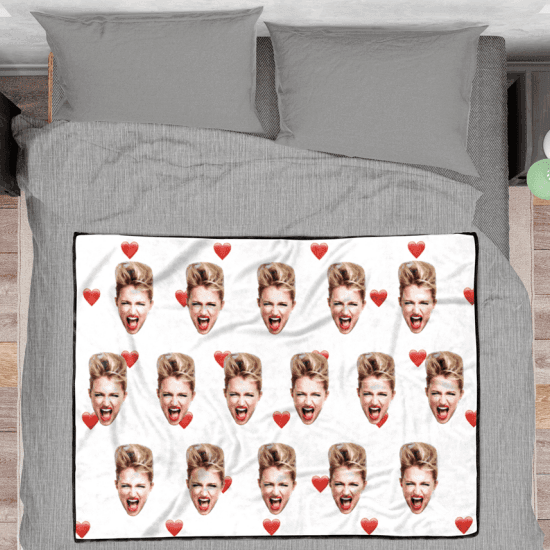 Personalized Fleece Blanket Anniversary Gift For Him
