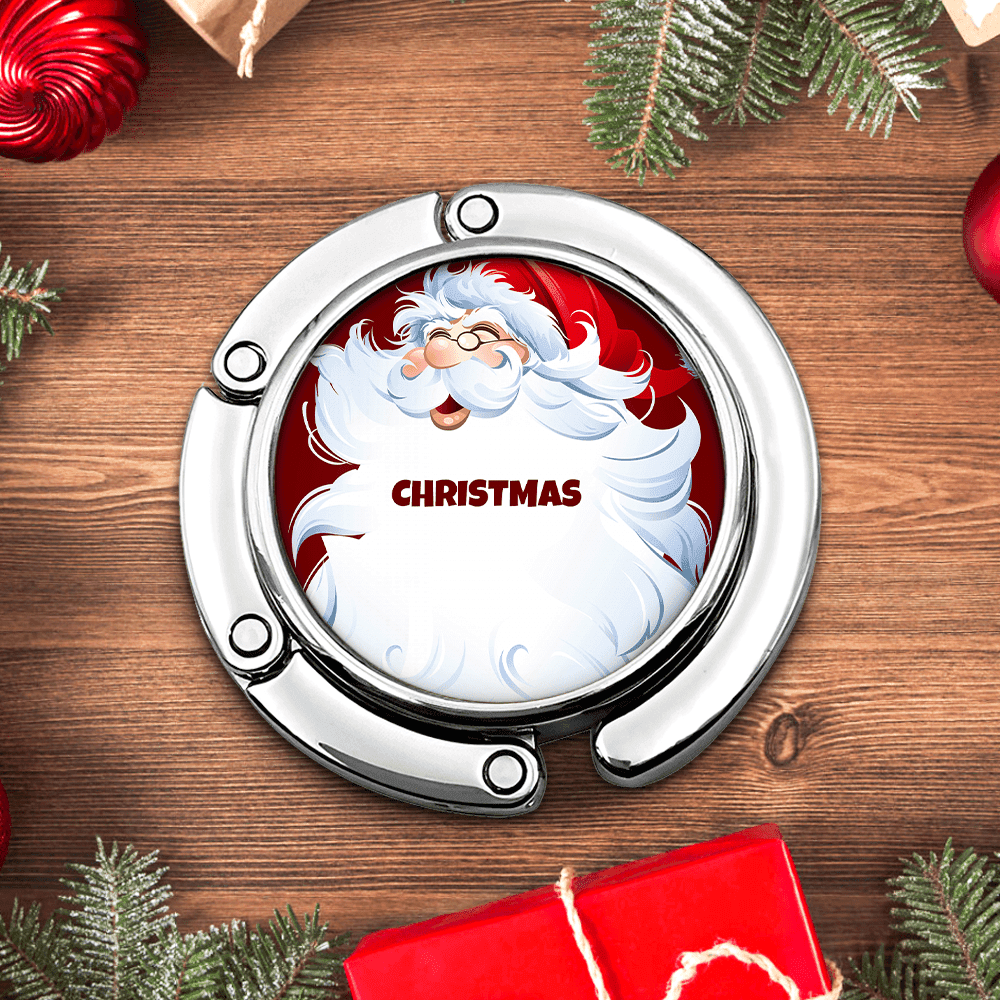 Customize Name Portable Bag Hook Bag Hanger for Table Christmas Gift