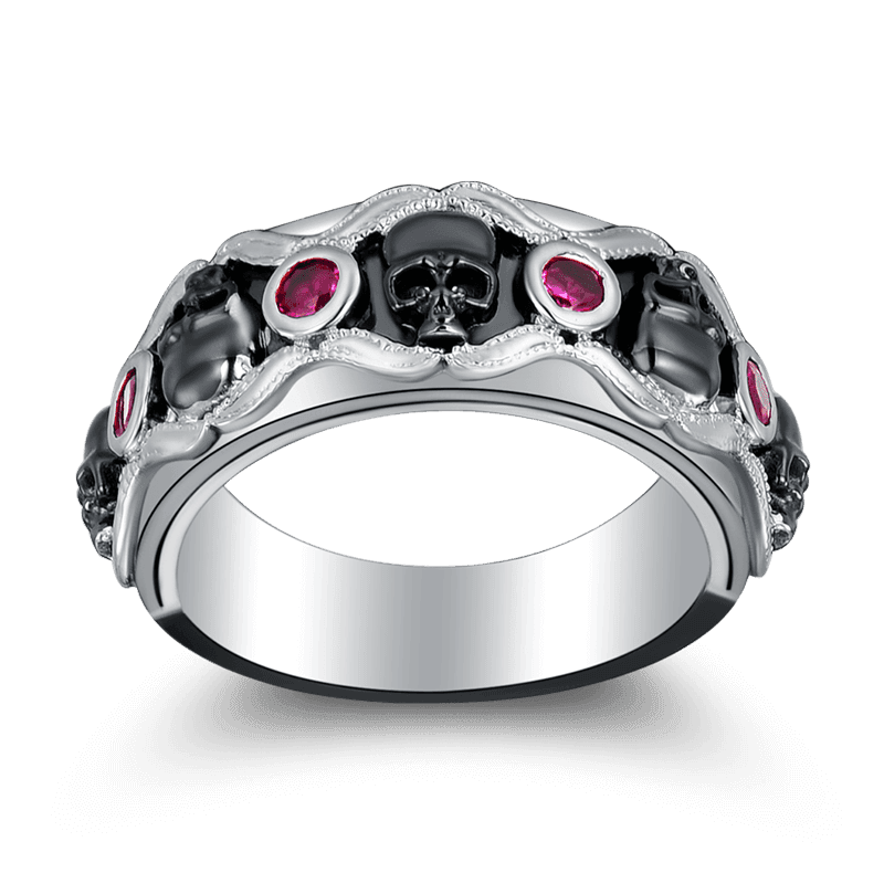 women's Soul Love Engagement Wedding Ring Black Gold Plated