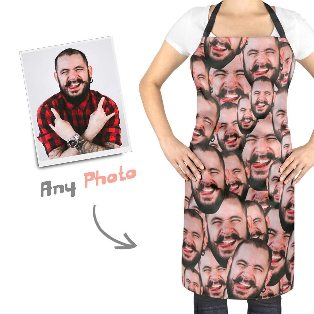 Personalized Face Apron Gift For Husband Anniversary Gift