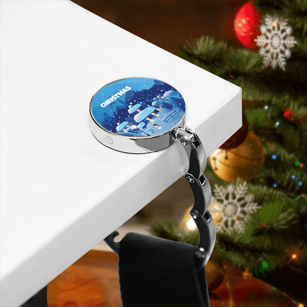 Christmas Handbag Hook Name Portable Bag Hook Custom Bag Hook Gift For Students