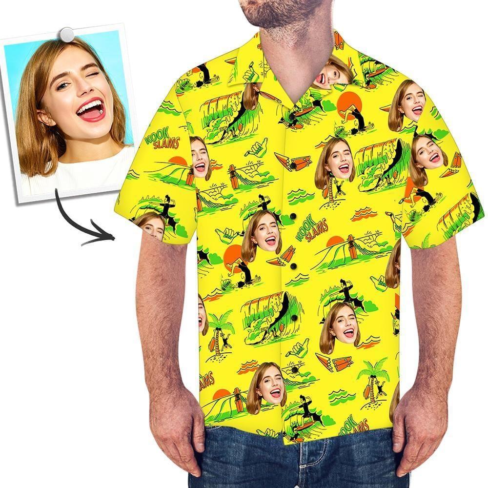 Hawaiian Shirt Birthday Gift For Him - Surfing