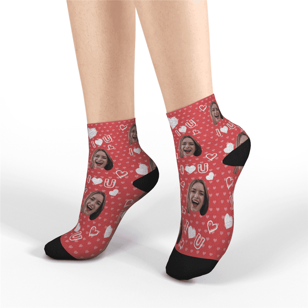 Custom Socks Gift For Valentine's Day Gifts- "I Love You" Anniversary Gift