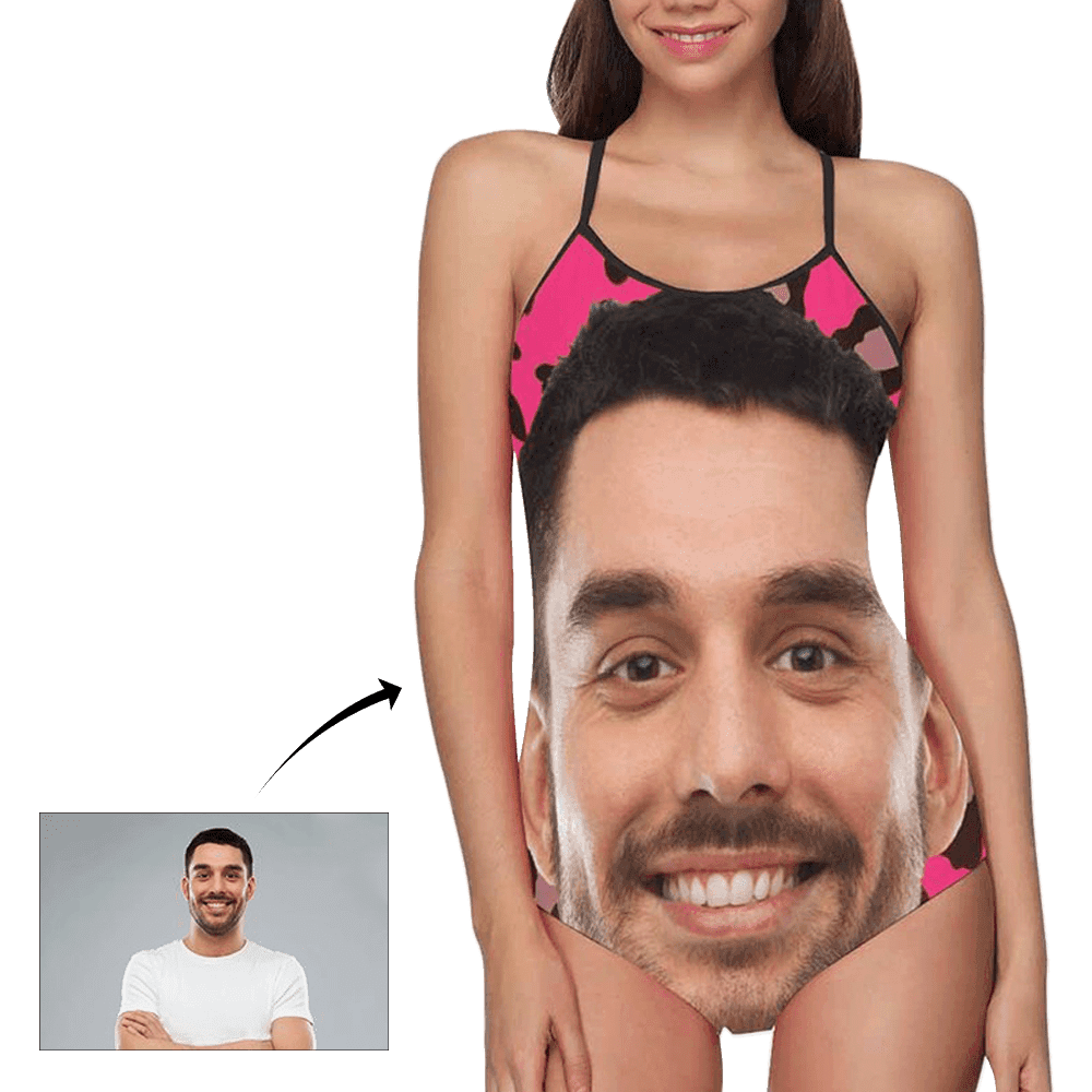Custom Bathing Suit Personalized One Piece Swimsuit Photo Swimwear