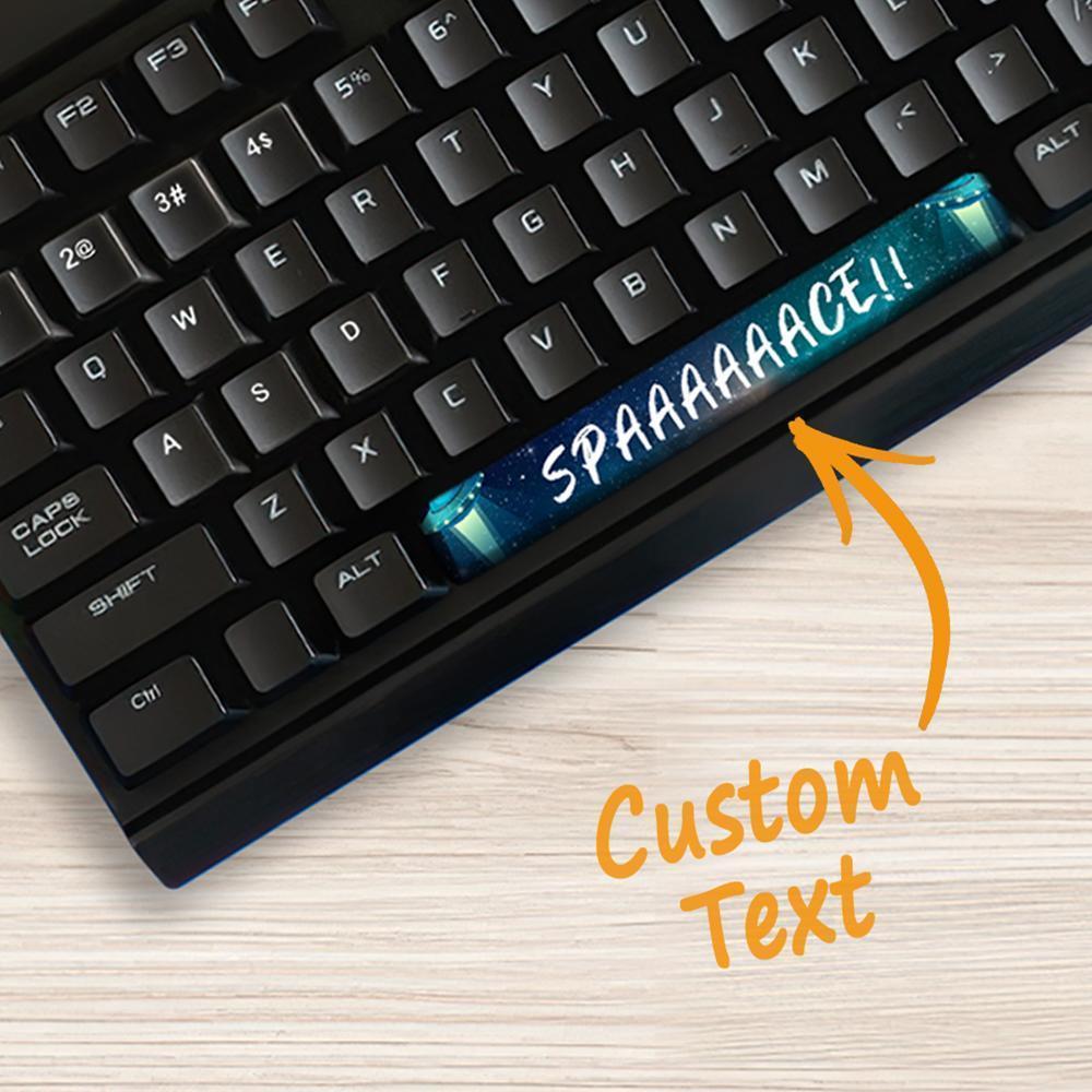 Custom Spacebar Keycaps With Text Custom Mechanical Keyboard Gifts for Gamers